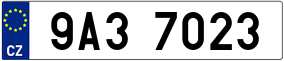 Trailer License Plate